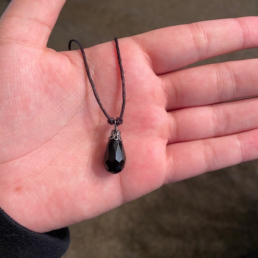 Black Crystal Necklace